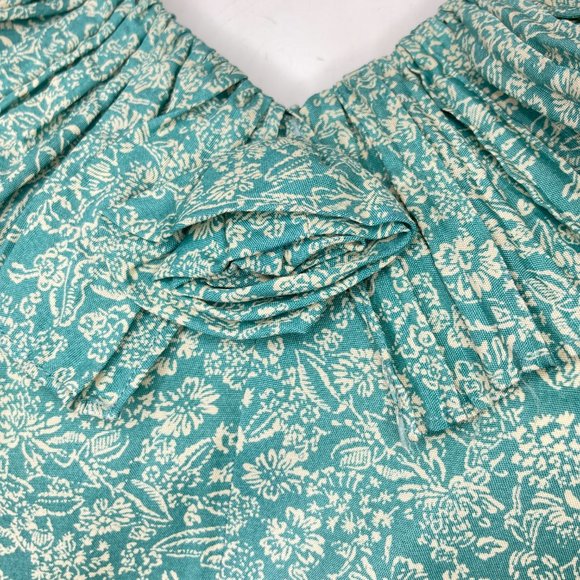 VTG 80s E.D.Michaels by Melanie Drucker Rayon Floral Midi Dress - Picture 10 of 16